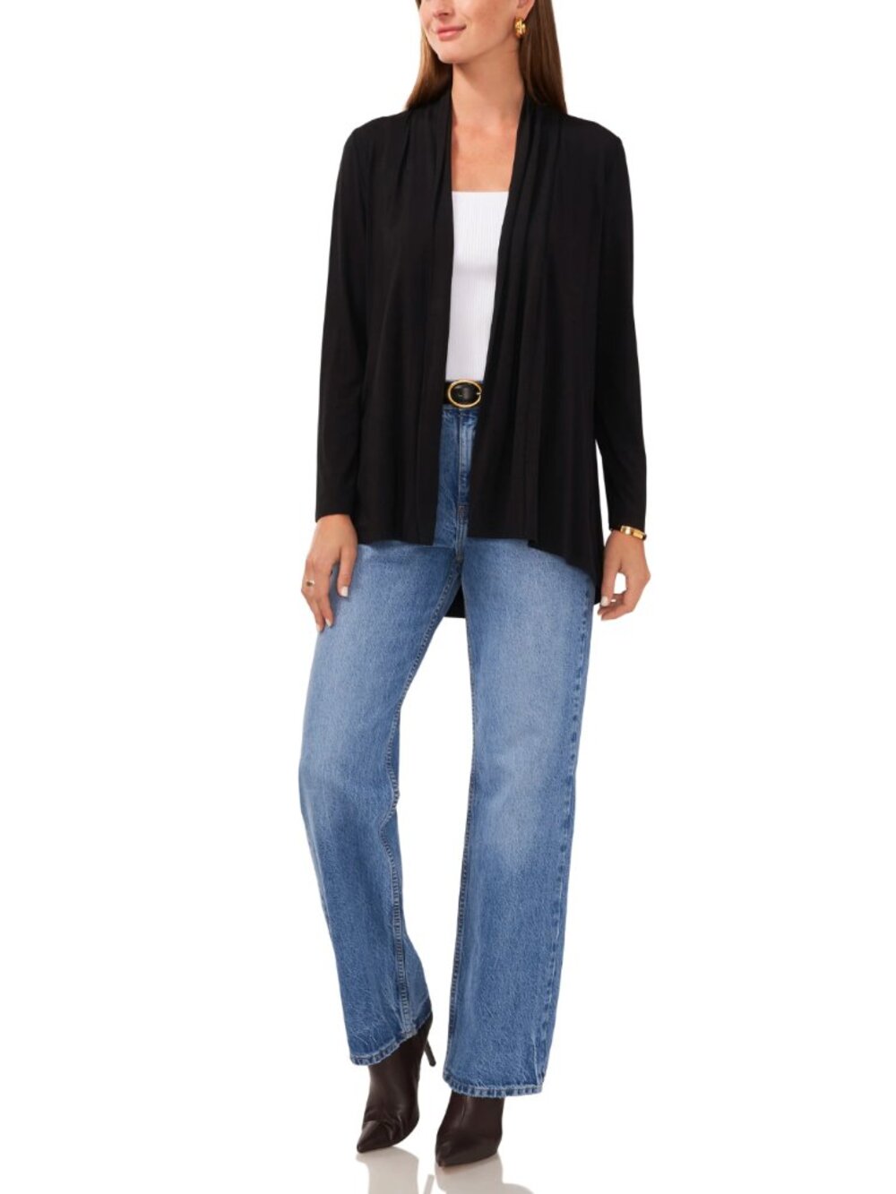 Vince Lightweight Linen Blend Open Knit Cardigan Sweater Size XXS